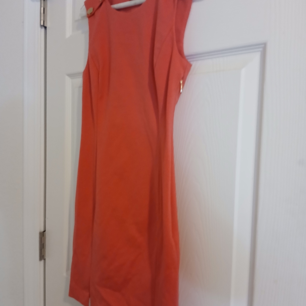 Juicy Couture Orange Sleeveless Sheath Dress